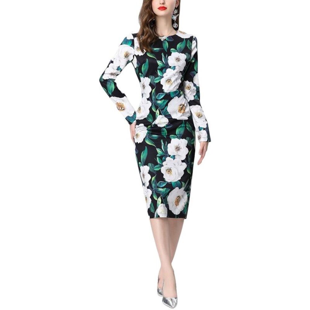 Elaine Womens Midi Dress